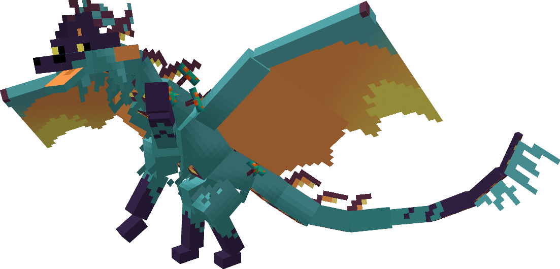 Voxel 3D model A Minecraft-style low-poly model of Voxel, standing on its hind legs with its left forepaw up.