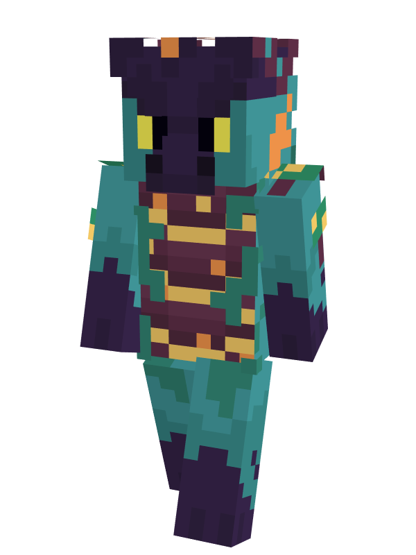 Voxel Minecraft skin A Minecraft player skinned to look like an anthropomorphic Voxel.